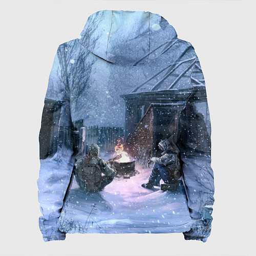 Женская куртка STALKER 2 новички на кордоне / 3D-Черный – фото 2