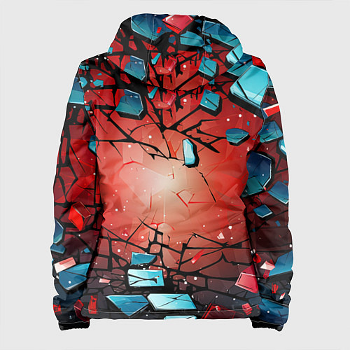 Женская куртка Взрыв камне абстракция / 3D-Черный – фото 2