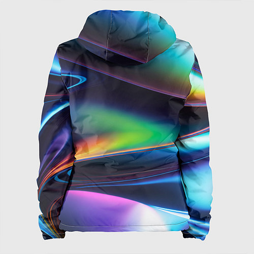 Женская куртка Голографический материал / 3D-Черный – фото 2