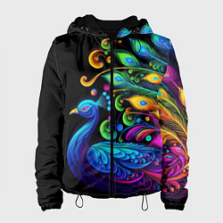 Женская куртка Neon peacock - art