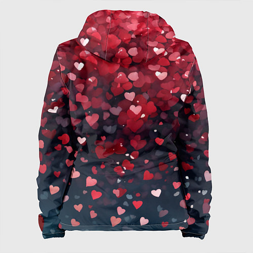 Женская куртка Гранатовые сердечки / 3D-Черный – фото 2