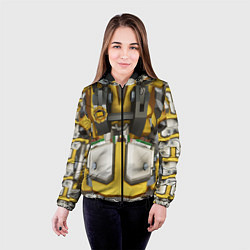 Куртка с капюшоном женская Deep roock galactic броня бурильщика, цвет: 3D-черный — фото 2