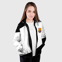 Куртка с капюшоном женская Barcelona краски чёрные спорт, цвет: 3D-черный — фото 2