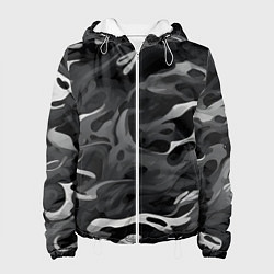 Куртка с капюшоном женская Неукротимый графит, цвет: 3D-белый