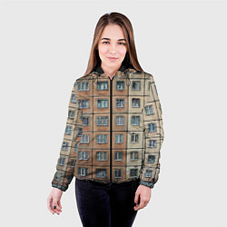 Куртка с капюшоном женская Хрущевка, цвет: 3D-черный — фото 2