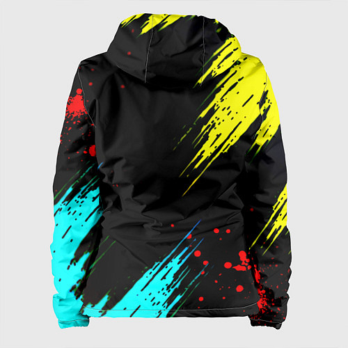 Женская куртка Suzuki краски абстрактные / 3D-Черный – фото 2