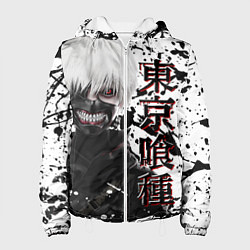 Куртка с капюшоном женская Kaneki Ken - Токийский Гуль, цвет: 3D-белый