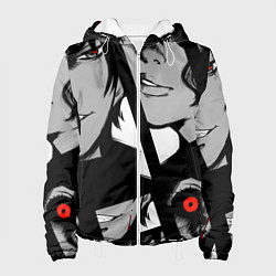 Куртка с капюшоном женская Anime art, цвет: 3D-белый