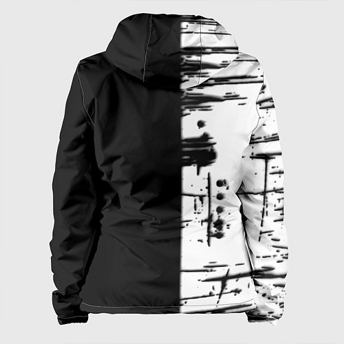 Женская куртка Silent hill краски текстура гейм / 3D-Черный – фото 2