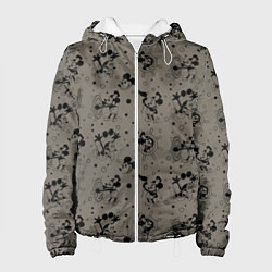 Куртка с капюшоном женская Микки Маус матрос - паттерн, цвет: 3D-белый