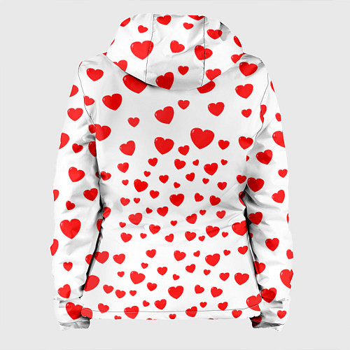 Женская куртка Любовь паттерн сердца / 3D-Черный – фото 2