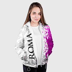 Куртка с капюшоном женская Roma pro football по-вертикали, цвет: 3D-белый — фото 2