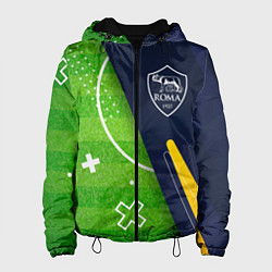 Куртка с капюшоном женская Roma football field, цвет: 3D-черный