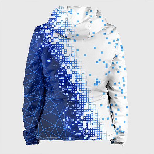 Женская куртка Поврежденный цифровой скин / 3D-Черный – фото 2