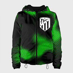 Куртка с капюшоном женская Atletico Madrid sport halftone, цвет: 3D-черный