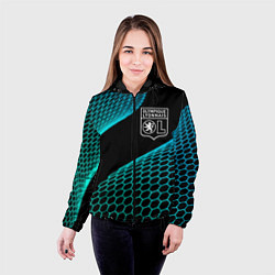 Куртка с капюшоном женская Lyon football net, цвет: 3D-черный — фото 2