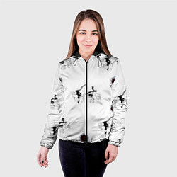 Куртка с капюшоном женская Вырываются из футболки, цвет: 3D-черный — фото 2