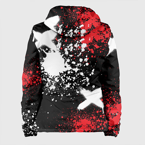 Женская куртка Тойота на фоне граффити и брызг красок / 3D-Черный – фото 2