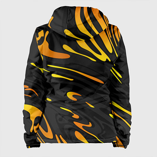 Женская куртка Porsche - Желтые разводы / 3D-Черный – фото 2