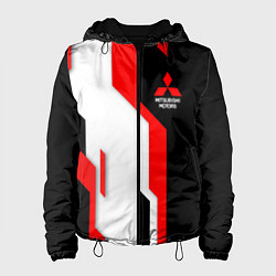 Куртка с капюшоном женская Mitsubishi red uniform, цвет: 3D-черный