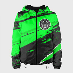 Куртка с капюшоном женская Leicester City sport green, цвет: 3D-черный