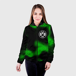 Куртка с капюшоном женская Borussia sport halftone, цвет: 3D-черный — фото 2