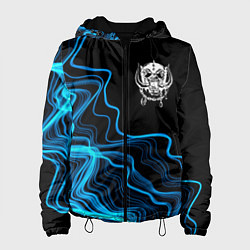 Куртка с капюшоном женская Motorhead sound wave, цвет: 3D-черный