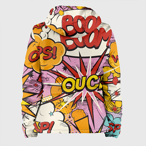 Женская куртка Oops-boom: комикс бум / 3D-Черный – фото 2