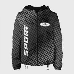 Куртка с капюшоном женская Ford sport carbon, цвет: 3D-черный