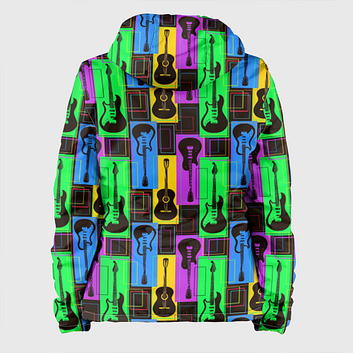 Женская куртка Красочные гитары / 3D-Черный – фото 2