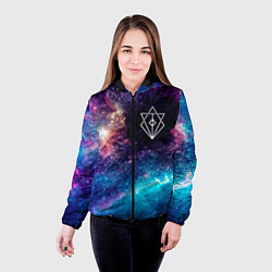 Куртка с капюшоном женская In Flames space rock, цвет: 3D-черный — фото 2