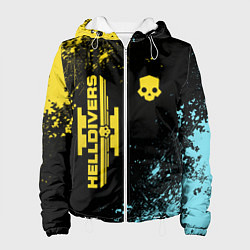 Куртка с капюшоном женская Helldivers 2: Skull Logo, цвет: 3D-белый