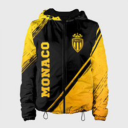 Куртка с капюшоном женская Monaco - gold gradient вертикально, цвет: 3D-черный