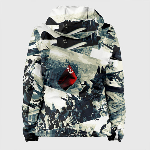 Женская куртка День победы 9 мая и силуэты кадров с фронта / 3D-Черный – фото 2