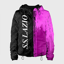 Куртка с капюшоном женская Lazio pro football по-вертикали, цвет: 3D-черный