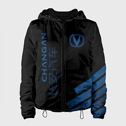 Куртка с капюшоном женская Changan, цвет: 3D-черный