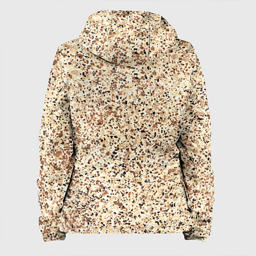 Женская куртка Светлый коричневый текстурированный под камень / 3D-Черный – фото 2