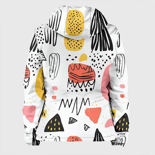 Женская куртка Паттерн узоры / 3D-Черный – фото 2