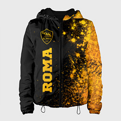 Куртка с капюшоном женская Roma - gold gradient по-вертикали, цвет: 3D-черный