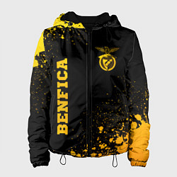 Куртка с капюшоном женская Benfica - gold gradient вертикально, цвет: 3D-черный