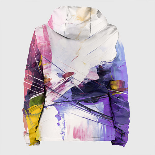 Женская куртка Хаотичные мазки краски / 3D-Черный – фото 2