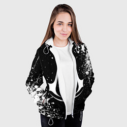 Куртка с капюшоном женская White logo of assasin, цвет: 3D-белый — фото 2