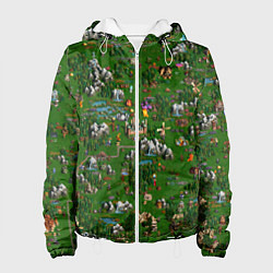 Куртка с капюшоном женская Герои 3 Карта Сопряжения, цвет: 3D-белый