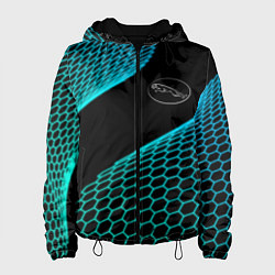 Куртка с капюшоном женская Jaguar electro hexagon, цвет: 3D-черный
