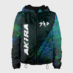 Куртка с капюшоном женская Akira glitch blue, цвет: 3D-черный