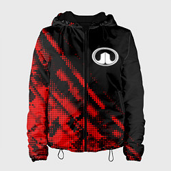 Куртка с капюшоном женская Great Wall sport grunge, цвет: 3D-черный