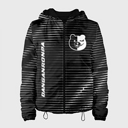 Куртка с капюшоном женская Danganronpa metal anime lines, цвет: 3D-черный