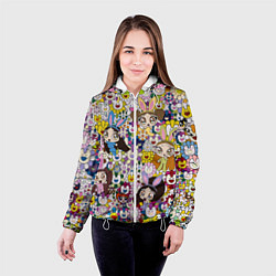 Куртка с капюшоном женская Right now NewJeans and Takashi Murakami, цвет: 3D-белый — фото 2