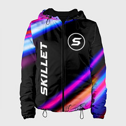 Куртка с капюшоном женская Skillet neon rock lights, цвет: 3D-черный