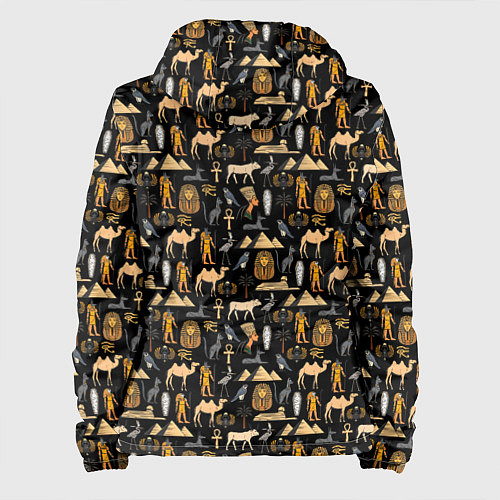 Женская куртка Древний Египет - паттерн / 3D-Черный – фото 2